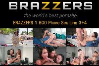BRAZZERS 1 800 Phone Sex Line 3+4